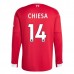 Maglia Liverpool FC Chiesa 14 Divisa Prima 2025/26 Manica Lunga