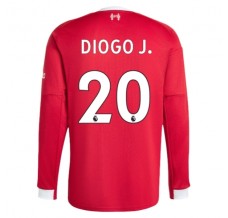 Maglia Liverpool FC Diogo J. 20 Divisa Prima 2025/26 Manica Lunga