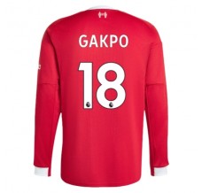 Maglia Liverpool FC Gakpo 18 Divisa Prima 2025/26 Manica Lunga