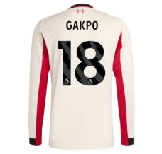 Maglia Liverpool FC Gakpo 18 Divisa Trasferta 2025/26 Manica Lunga