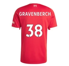Maglia Liverpool FC Gravenberch 38 Divisa Prima 2025/26 Maglia Liverpool FC Gravenberch 38 Divisa Prima 2025/26