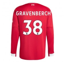 Maglia Liverpool FC Gravenberch 38 Divisa Prima 2025/26 Manica Lunga