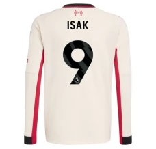 Maglia Liverpool FC Isak 9 Divisa Trasferta 2025/26 Manica Lunga