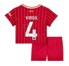 Maglia Liverpool FC Virgil 4 Bambino Divisa Prima 2024/25 Maglia Liverpool FC Virgil 4 Bambino Divisa Prima 2024/25