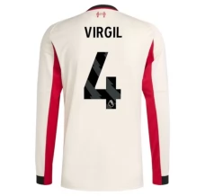 Maglia Liverpool FC Virgil 4 Divisa Trasferta 2025/26 Manica Lunga
