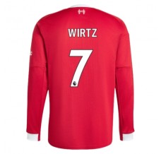 Maglia Liverpool FC Wirtz 7 Divisa Prima 2025/26 Manica Lunga