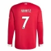 Maglia Liverpool FC Wirtz 7 Divisa Prima 2025/26 Manica Lunga