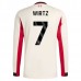 Maglia Liverpool FC Wirtz 7 Divisa Trasferta 2025/26 Manica Lunga