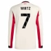Maglia Liverpool FC Wirtz 7 Divisa Trasferta 2025/26 Manica Lunga