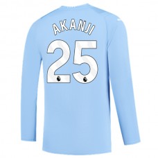 Maglia Manchester City Akanji 25 Divisa Prima 2023/24 Manica Lunga