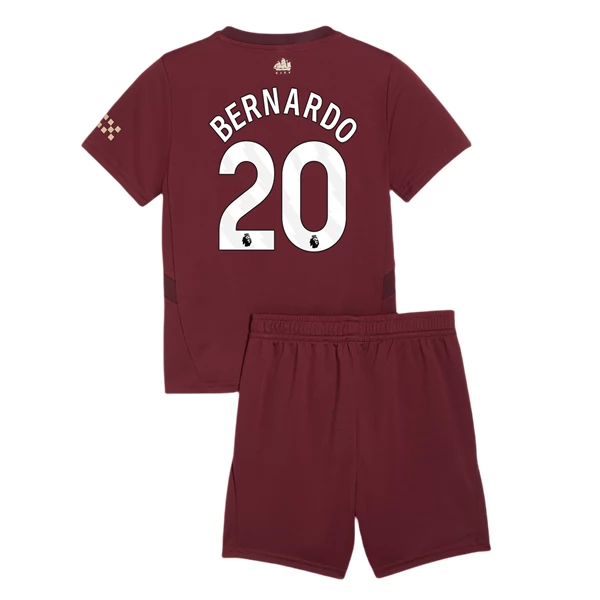 Maglia Manchester City Bernardo 20 Bambino Divisa Terza 2024/25 Maglia Manchester City Bernardo 20 Bambino Divisa Terza 2024/25