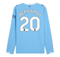 Maglia Manchester City Bernardo 20 Divisa Prima 2025/26 Manica Lunga