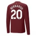 Maglia Manchester City Bernardo 20 Divisa Terza 2024/25 Manica Lunga Maglia Manchester City Bernardo 20 Divisa Terza 2024/25 Manica Lunga