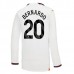 Maglia Manchester City Bernardo 20 Divisa Trasferta 2023/24 Manica Lunga