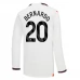 Maglia Manchester City Bernardo 20 Divisa Trasferta 2023/24 Manica Lunga