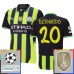 Maglia Manchester City Bernardo 20 Divisa Trasferta Champions League With Patch 2024/25