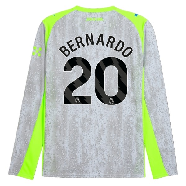 Maglia Manchester City Bernardo 20 Kit Gara Third 2025/26 Maniche Lunghe Maglia Manchester City Bernardo 20 Kit Gara Third 2025/26 Maniche Lunghe