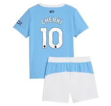 Maglia Manchester City Cherki 10 Bambino Divisa Prima 2025/26 Maglia Manchester City Cherki 10 Bambino Divisa Prima 2025/26