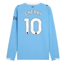 Maglia Manchester City Cherki 10 Divisa Prima 2025/26 Manica Lunga Maglia Manchester City Cherki 10 Divisa Prima 2025/26 Manica Lunga