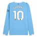Maglia Manchester City Cherki 10 Divisa Prima 2025/26 Manica Lunga
