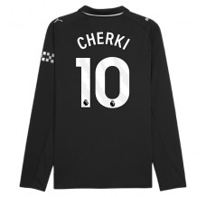 Maglia Manchester City Cherki 10 Divisa Trasferta 2025/26 Manica Lunga