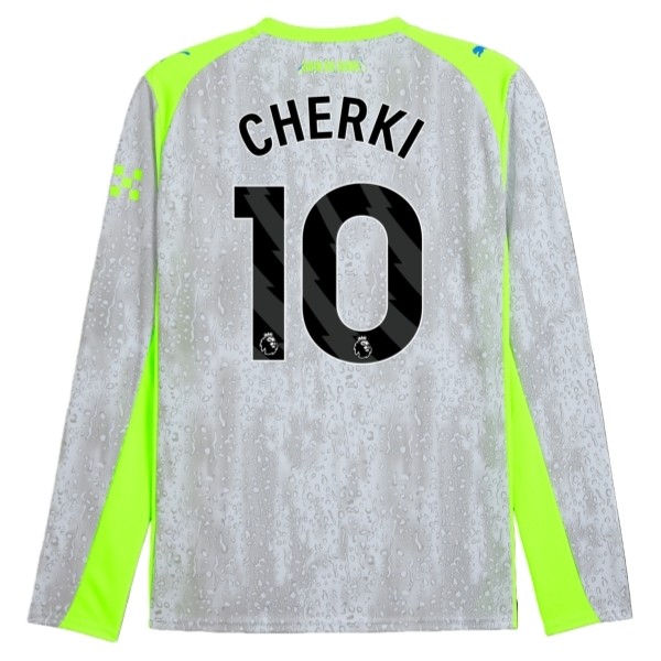 Maglia Manchester City Cherki 10 Kit Gara Third 2025/26 Maniche Lunghe Maglia Manchester City Cherki 10 Kit Gara Third 2025/26 Maniche Lunghe