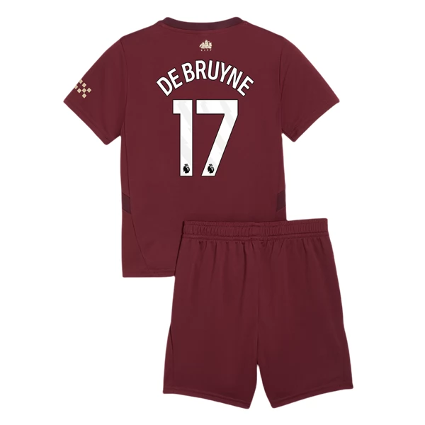 Maglia Manchester City De Bruyne 17 Bambino Divisa Terza 2024/25 Maglia Manchester City De Bruyne 17 Bambino Divisa Terza 2024/25