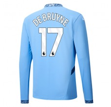 Maglia Manchester City De Bruyne 17 Divisa Prima 2024/25 Manica Lunga