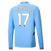 Maglia Manchester City De Bruyne 17 Divisa Prima 2024/25 Manica Lunga Maglia Manchester City De Bruyne 17 Divisa Prima 2024/25 Manica Lunga