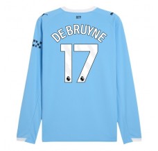 Maglia Manchester City De Bruyne 17 Divisa Prima 2025/26 Manica Lunga
