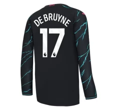 Maglia Manchester City De Bruyne 17 Divisa Terza 2023/24 Manica Lunga