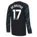 Maglia Manchester City De Bruyne 17 Divisa Terza 2023/24 Manica Lunga