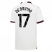 Maglia Manchester City De Bruyne 17 Divisa Trasferta 2023/24