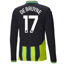 Maglia Manchester City De Bruyne 17 Divisa Trasferta 2024/25 Manica Lunga
