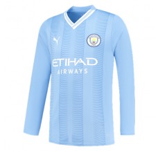 Maglia Manchester City Divisa Prima 2023/24 Manica Lunga