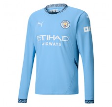 Maglia Manchester City Divisa Prima 2024/25 Manica Lunga