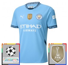 Maglia Manchester City Divisa Prima Champions League With Patch 2024/25