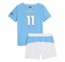 Maglia Manchester City Doku 11 Bambino Divisa Prima 2025/26