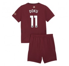 Maglia Manchester City Doku 11 Bambino Divisa Terza 2024/25