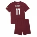 Maglia Manchester City Doku 11 Bambino Divisa Terza 2024/25