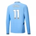Maglia Manchester City Doku 11 Divisa Prima 2024/25 Manica Lunga