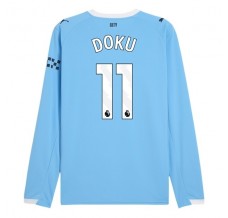 Maglia Manchester City Doku 11 Divisa Prima 2025/26 Manica Lunga