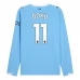 Maglia Manchester City Doku 11 Divisa Prima 2025/26 Manica Lunga