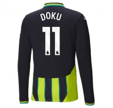 Maglia Manchester City Doku 11 Divisa Trasferta 2024/25 Manica Lunga