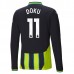 Maglia Manchester City Doku 11 Divisa Trasferta 2024/25 Manica Lunga