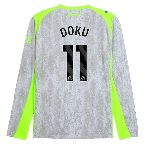 Maglia Manchester City Doku 11 Kit Gara Third 2025/26 Maniche Lunghe Maglia Manchester City Doku 11 Kit Gara Third 2025/26 Maniche Lunghe