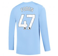 Maglia Manchester City Foden 47 Divisa Prima 2023/24 Manica Lunga
