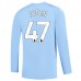 Maglia Manchester City Foden 47 Divisa Prima 2023/24 Manica Lunga