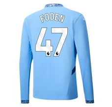 Maglia Manchester City Foden 47 Divisa Prima 2024/25 Manica Lunga Maglia Manchester City Foden 47 Divisa Prima 2024/25 Manica Lunga