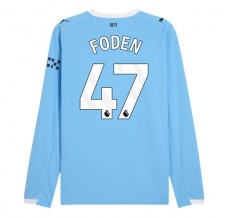Maglia Manchester City Foden 47 Divisa Prima 2025/26 Manica Lunga